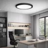 Panel LED 18W Lampa sufitowa plafon 2 w 1 biały neutralny 4000K czarny XUDO-5904703008613