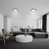 Panel LED 18W Lampa sufitowa plafon 2 w 1 biały neutralny 4000K czarny XUDO-5904703008613