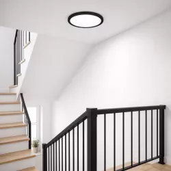 Panel LED 18W Lampa sufitowa plafon 2 w 1 biały neutralny 4000K czarny XUDO-5904703008613