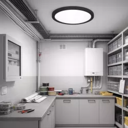 Panel LED 18W Lampa sufitowa plafon 2 w 1 biały neutralny 4000K czarny XUDO-5904703008613
