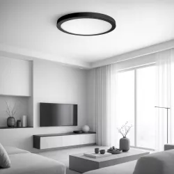 Panel LED 18W Lampa sufitowa plafon 2 w 1 biały neutralny 4000K czarny XUDO-5904703008613