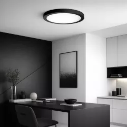 Panel LED 24W Lampa sufitowa plafon 2 w 1 biały neutralny 4000K czarny XUDO-5904703008644