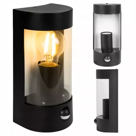 Kinkiet zewnętrzny lampa ogrodowa CZUJNIK RUCHU elewacyjna ścienna E27 LED-5904703010005
