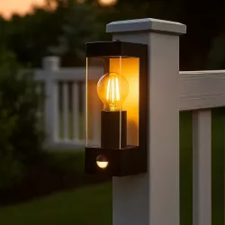 Kinkiet zewnętrzny lampa ogrodowa CZUJNIK RUCHU elewacyjna ścienna E27 LED-5904703010012