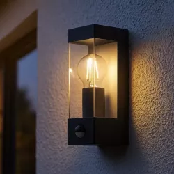 Kinkiet zewnętrzny lampa ogrodowa CZUJNIK RUCHU elewacyjna ścienna E27 LED-5904703010012