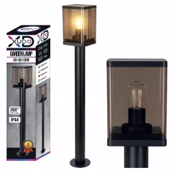Lampa ogrodowa stojąca słupek zewnętrzny E27 50cm czarna-5904703009993