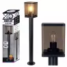 Lampa ogrodowa stojąca słupek zewnętrzny E27 50cm czarna-5904703009993