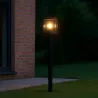 Lampa ogrodowa stojąca słupek zewnętrzny E27 50cm czarna-5904703009993