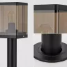 Lampa ogrodowa stojąca słupek zewnętrzny E27 50cm czarna-5904703009993