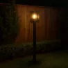 Lampa ogrodowa stojąca słupek zewnętrzny E27 50cm czarna-5904703009993