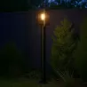 Lampa ogrodowa stojąca słupek zewnętrzny E27 50cm czarna-5904703009993