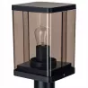 Lampa ogrodowa stojąca słupek zewnętrzny E27 50cm czarna-5904703009993