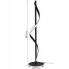 Lampa Stojąca Podłogowa LED 4000K 20W czarna 90cm Do Czytania-5904703012627