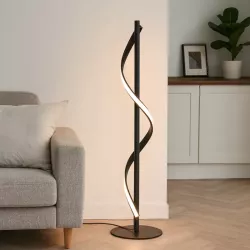 Lampa Stojąca Podłogowa LED 4000K 20W czarna 90cm Do Czytania-5904703012627