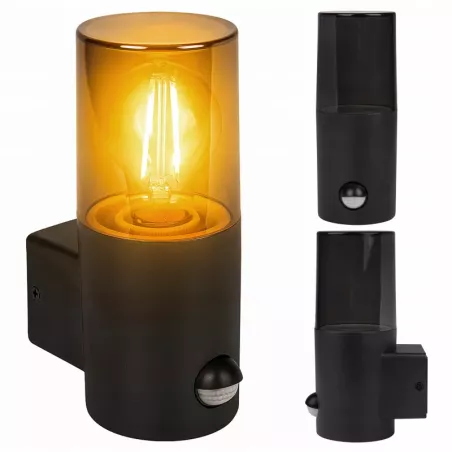 Kinkiet zewnętrzny lampa ogrodowa CZUJNIK RUCHU elewacyjna ścienna E27 LED-5904703009085