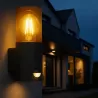 Kinkiet zewnętrzny lampa ogrodowa CZUJNIK RUCHU elewacyjna ścienna E27 LED-5904703009085