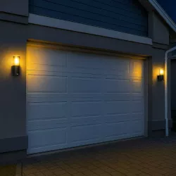 Kinkiet zewnętrzny lampa ogrodowa CZUJNIK RUCHU elewacyjna ścienna E27 LED-5904703009085