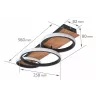 LAMPA SUFITOWA LED XD-LA125 PLAFON ŻYRANDOL CZARNY 25W 4000K-5904703012542