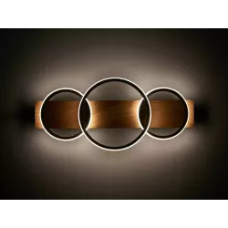 LAMPA SUFITOWA LED XD-LA125 PLAFON ŻYRANDOL CZARNY 25W 4000K-5904703012542
