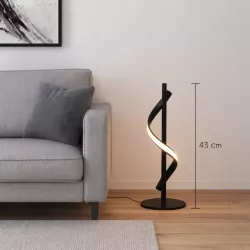 Lampa Stojąca Biurkowa Stołowa LED 4000K 10W czarna 43cm Do Czytania-5904703012610