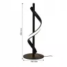 Lampa Stojąca Biurkowa Stołowa LED 4000K 10W czarna 43cm Do Czytania-5904703012610