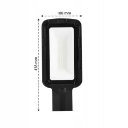 LAMPA ULICZNA LED 100W 4500K ogrodowa zewnętrzna czarna PILOT-5904703012368