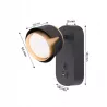 KINKIET do czytania ścienny lampa oprawa GX53 Czarny + złoty XUDO-5904703011934