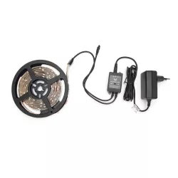 Taśma led RGB z kontrolerem muzyki 5m 24W zestaw z pilotem 24 key - 8433325210649