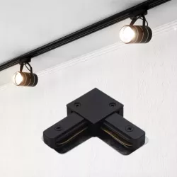 LVT Łącznik Kątowy do Szyny 1-fazowy typ L czarny Xudo IP20 230V XD-IT231B-5904703012153