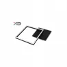 ŻYRANDOL LED NOWOCZESNY 40W 1600LM CZARNY MAT 4000K-5904703012511