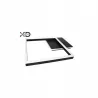 ŻYRANDOL LED NOWOCZESNY 40W 1600LM CZARNY MAT 4000K-5904703012511