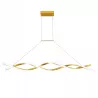 Lampa sufitowa LED wisząca żyrandol do Pokoju Nowoczesny 4000K 120cm złoty-5904703012573