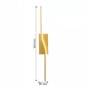 Lampa ścienna LED kinkiet ścienny wewnętrzny 12W 4000K 60cm złoty-5904703012603