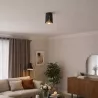 Oprawa halogenowa lampa sufitowa GU10spot reflektor czarny + złoty XUDO-5904703011545