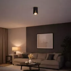 Oprawa halogenowa lampa sufitowa GU10spot reflektor czarny + złoty XUDO-5904703011545