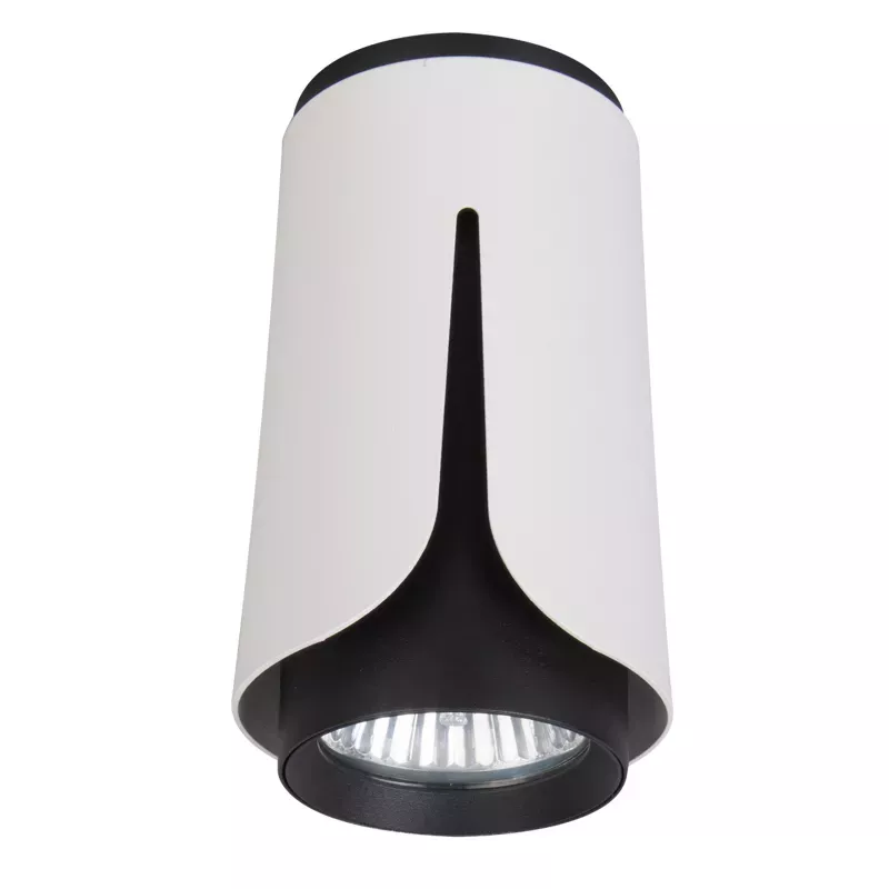Oprawa halogenowa lampa sufitowa GU10 spot reflektor czarny + biały XUDO-5904703011484