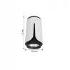 Oprawa halogenowa lampa sufitowa GU10 spot reflektor czarny + biały XUDO-5904703011484