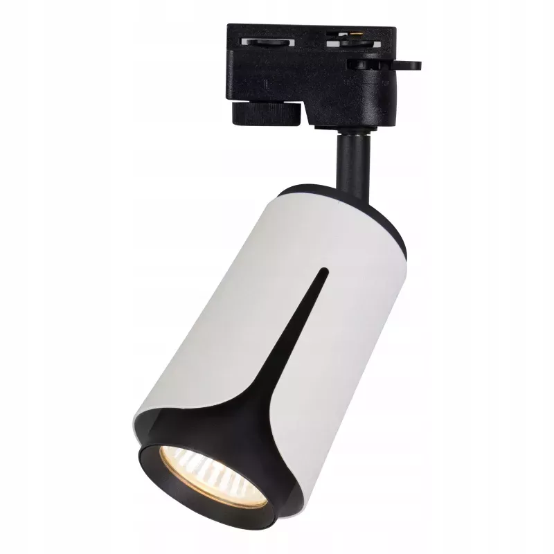 Reflektor GU10 na szynę 1-faza, kolor biały + czarny, XUDO, XD-IK252W-5904703011583