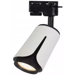 Reflektor GU10 na szynę 1-faza, kolor biały + czarny, XUDO, XD-IK252W-5904703011583