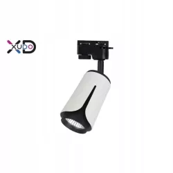Reflektor GU10 na szynę 1-faza, kolor biały + czarny, XUDO, XD-IK252W-5904703011583