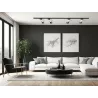 Reflektor GU10 na szynę 1-faza, kolor biały + czarny, XUDO, XD-IK252W-5904703011583
