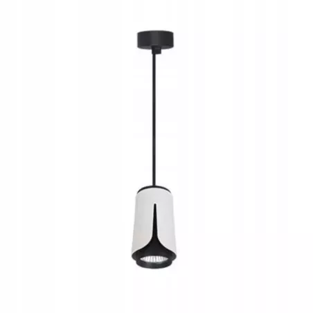 REFLEKTOR WISZĄCY GU10 BIAŁO CZARNY TUBA OPRAWA LAMPA-5904703011606