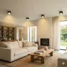 Oprawa halogenowa lampa sufitowa GX53 spot reflektor czarny + złoty XUDO-5904703011750