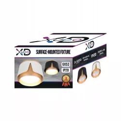 Oprawa halogenowa lampa sufitowa GX53 spot reflektor biały + złoty XUDO-5904703011767