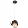 Lampa sufitowa GX53 oprawa wisząca reflektor czarny + złoty XUDO-5904703011873