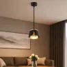 Lampa sufitowa GX53 oprawa wisząca reflektor czarny + złoty XUDO-5904703011873