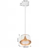 Lampa sufitowa GX53 oprawa wisząca reflektor biały + złoty XUDO-5904703011880