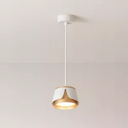 Lampa sufitowa GX53 oprawa wisząca reflektor biały + złoty XUDO-5904703011880