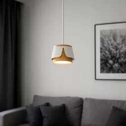 Lampa sufitowa GX53 oprawa wisząca reflektor biały + złoty XUDO-5904703011880