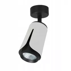 KINKIET REFLEKTOR LED GU10 BIAŁO CZARNY RUCHOMY-5904703011552
